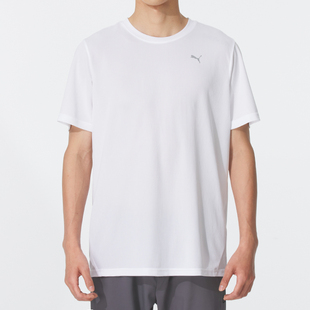 PUMA彪马速干衣男短袖t恤男士跑步训练篮球运动服宽松半袖520759