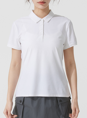Nike耐克翻领短袖POLO衫女夏季款透气商务穿搭白色上衣FQ1575-100