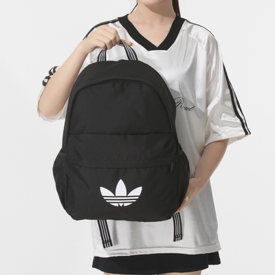 阿迪达斯三叶草男女同款学生书包CL BACKPACK AC 双肩背包JX0209