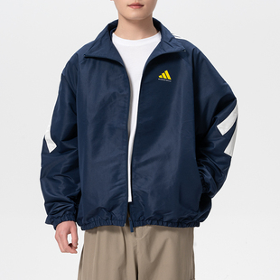 Adidas阿迪达斯梭织外套男款26春季新款夹克篮球系列运动复古外套