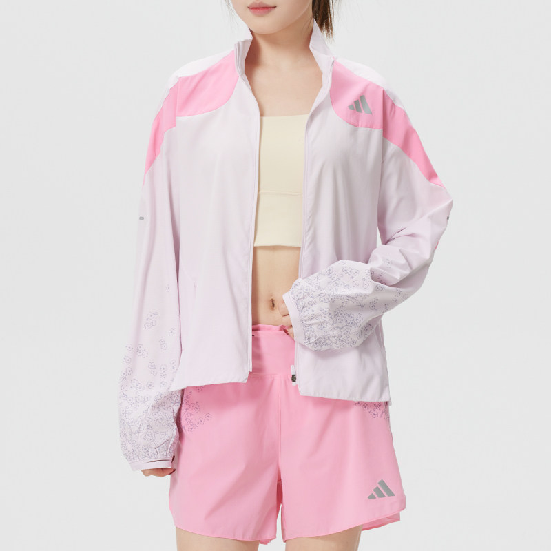 阿迪达斯（adidas）女装 2026春季新款运动服跑步健身训练外套时