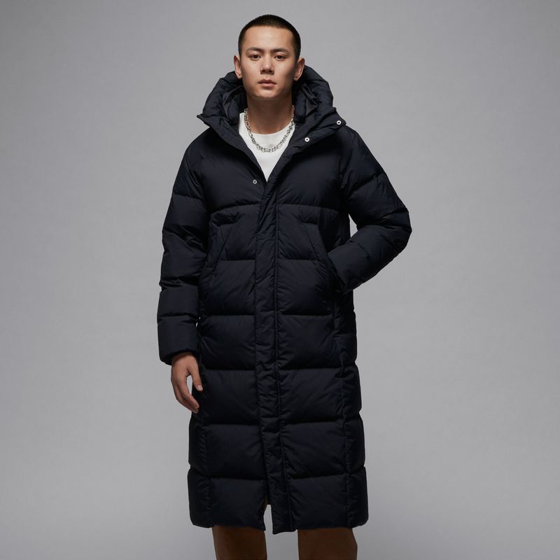 NIKE耐克中长款羽绒服男装冬季户外防风保暖运动服连帽羽绒外套