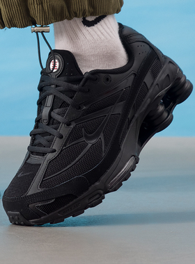 NIKE耐克男鞋2026春季新款黑色运动鞋SHOX RIDE气柱休闲鞋IO4296