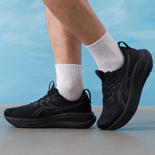 亚瑟士（asics）nimbus 28宽楦男鞋 26春季新款运动鞋n28 2e回弹