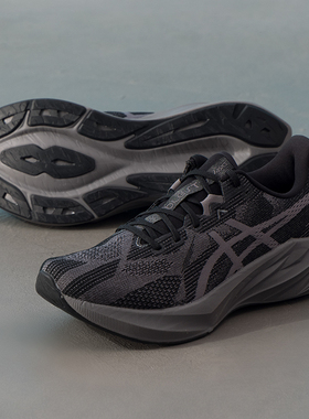 ASICS亚瑟士男子稳定支撑跑鞋减震运动鞋黑色健身训练鞋1011B983