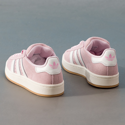 阿迪达斯三叶草运动鞋女鞋秋季新款粉白拼接板鞋经典运动鞋JQ5751