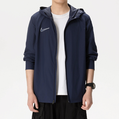 NIKE耐克男装梭织连帽夹克外套2026夏季新款跑步运动服IX6960-44B