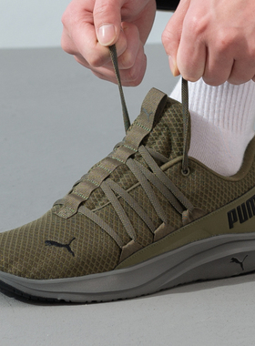 Puma彪马官方跑步鞋男鞋冬季新款军绿色健身鞋透气轻便网面运动鞋