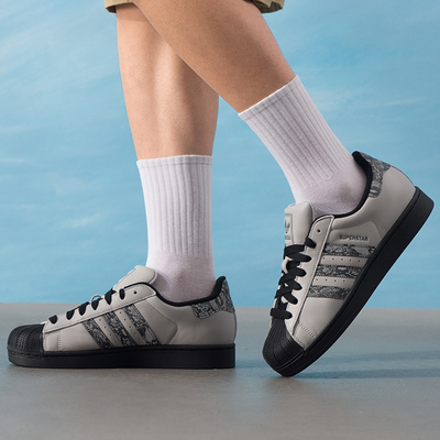 阿迪达斯休闲鞋三叶草男鞋女鞋正品25新款低帮贝壳头运动鞋JP6059