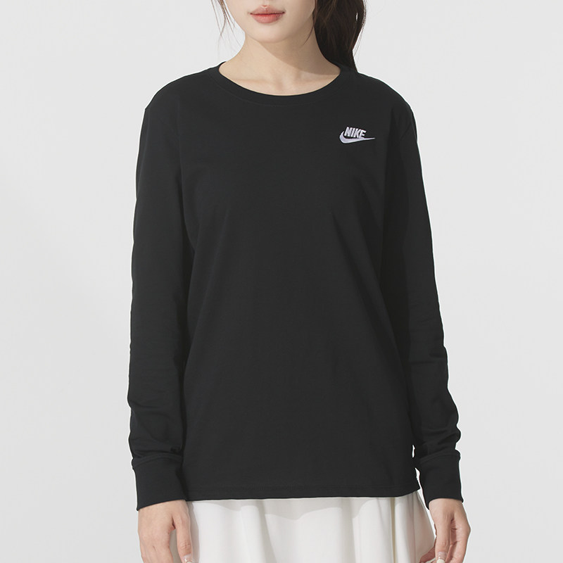 耐克NIKE女士长袖T恤秋季新款透气跑步运动服时尚打底衫上衣