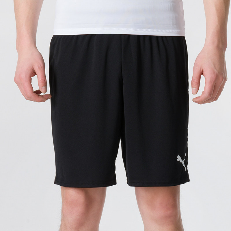 PUMA彪马针织短裤男装夏季新款休闲运动裤简约黑色透气裤子705752