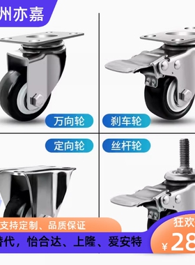 304不锈钢工业脚轮定向轮CKQ31-D75/D90/D100/d125-UB/NH/SB