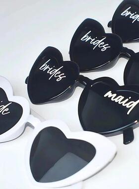 Bride Bridesmaid Heart Sunglasses Wedding Day Bachelorette