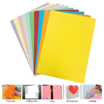50Pcs 250g Cardstock Papers Multicolor Wide Application