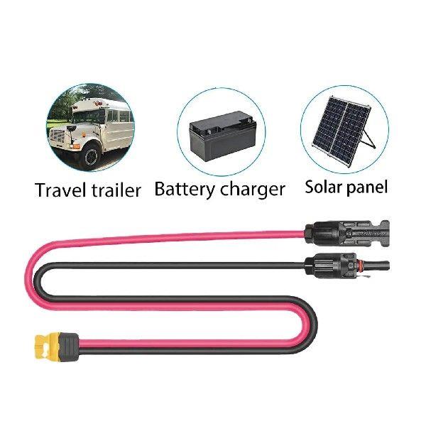 Solar Cable for Battery Pack XT60 Adapter Male Female