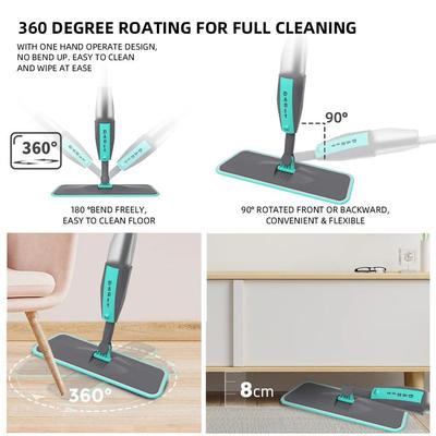 Magic Floor Cleaning Sweeper Brooms With Microfiber Pads 360