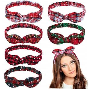 Christmas Gifts Snowflake Grid Headband Garland