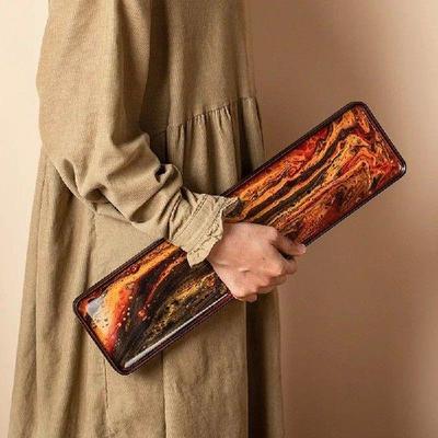 Resin solid wood tea tray, household dry bubble tray, kung