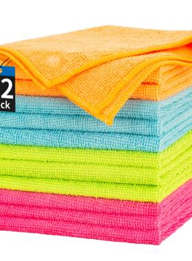 12 Pack Microfiber Cleaning Cloth 厨房清洁百洁布抹布 30*30cm