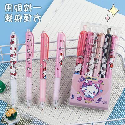 6Pcs Sanrio Gel Pen Hello Kitty Cartoon Kuromi ST Quick