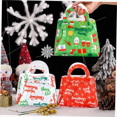 Felt Christmas tote bag decorations Candy bag Gift bag礼物袋