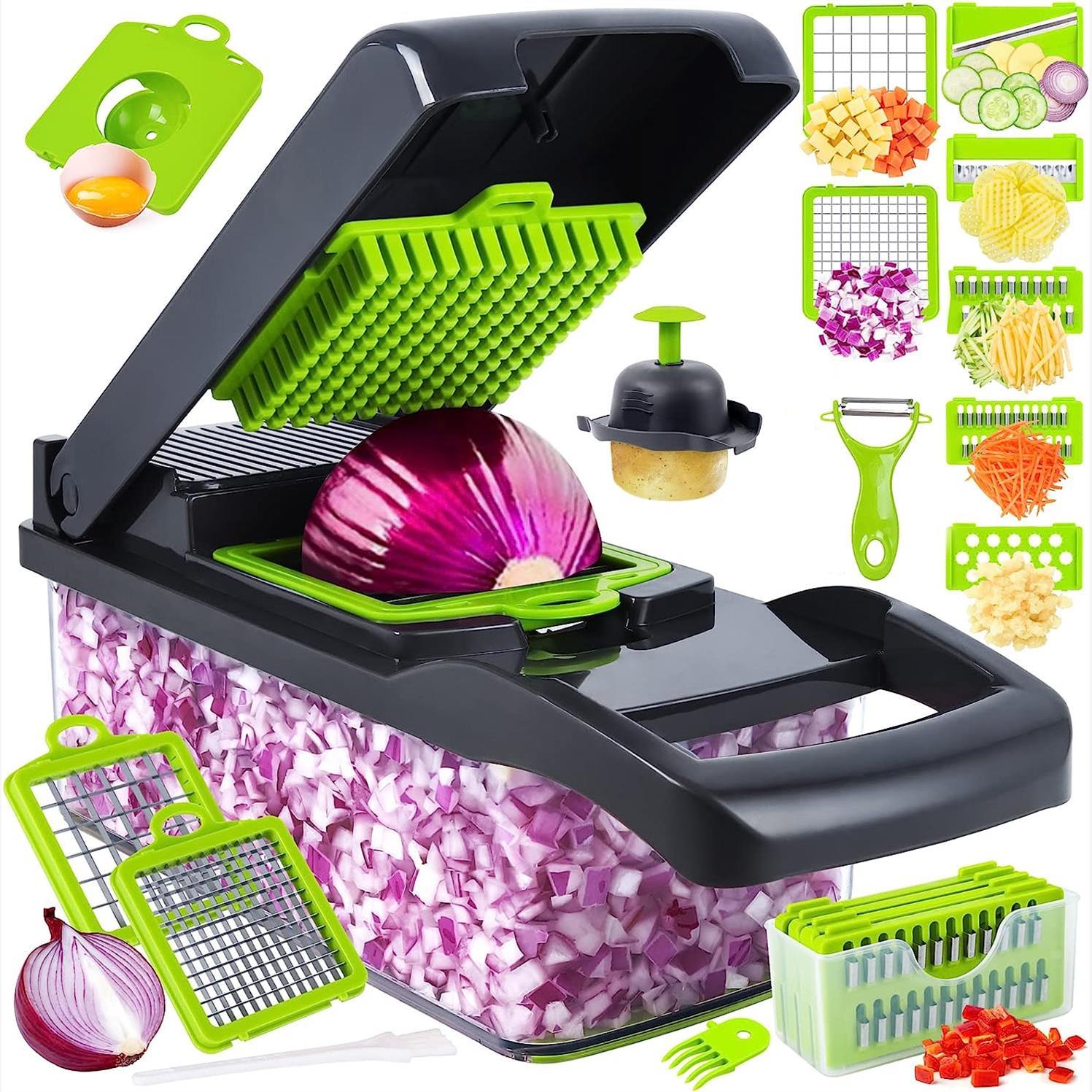 Multifunctional Food Chopper Vegetable Slicer Dicer Cutter