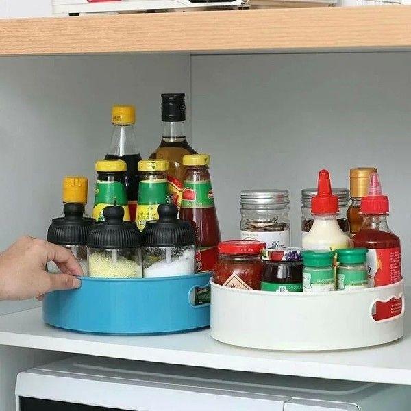 StorageTurntable Round Shelf Condiment StorageRacks Spice