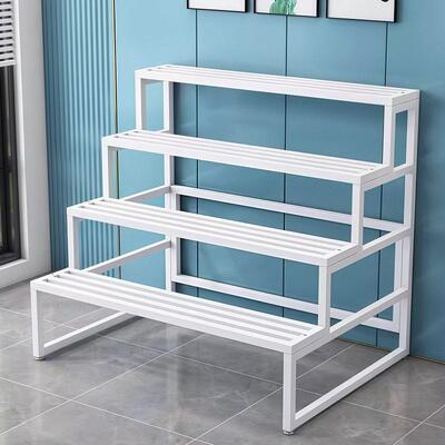 All steel flower rack storage rack balcony floor standing li