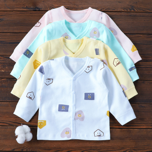 新生儿婴儿衣服纯棉上衣春秋冬秋衣0 6月男女宝宝纯棉a类儿童线衣