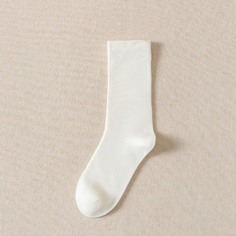 Himadeworld春夏季搭配洞洞鞋月子袜子女糖果色透气中筒袜堆堆袜