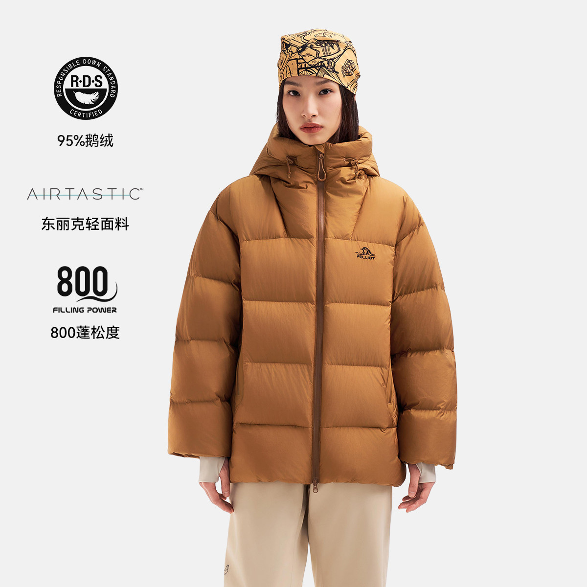 伯希和户外800蓬羽绒服保暖鹅绒