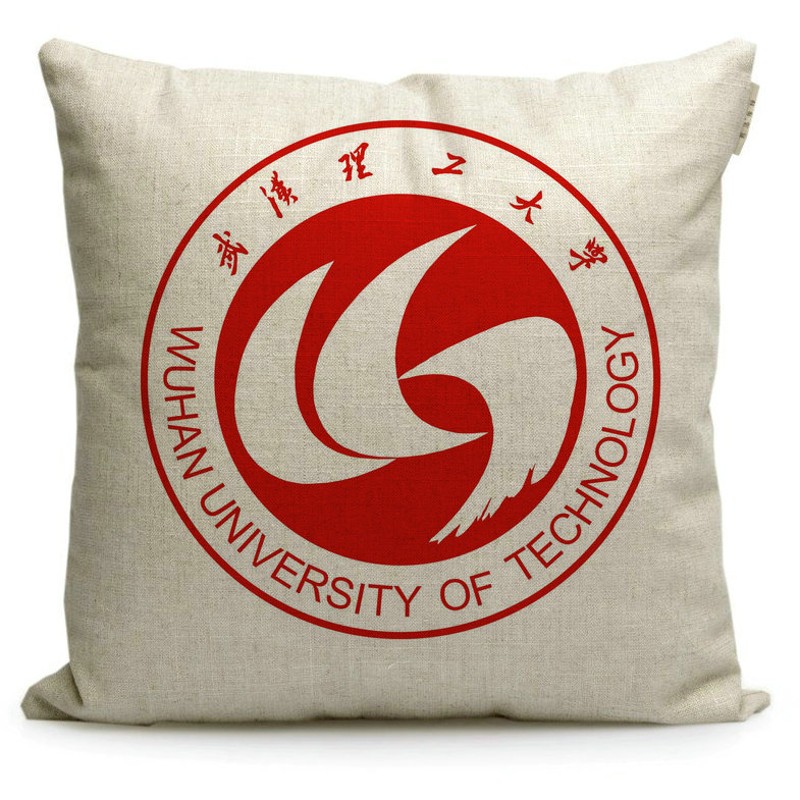 速发武汉理工大学纪念品学校标志励志礼物礼品抱枕靠垫