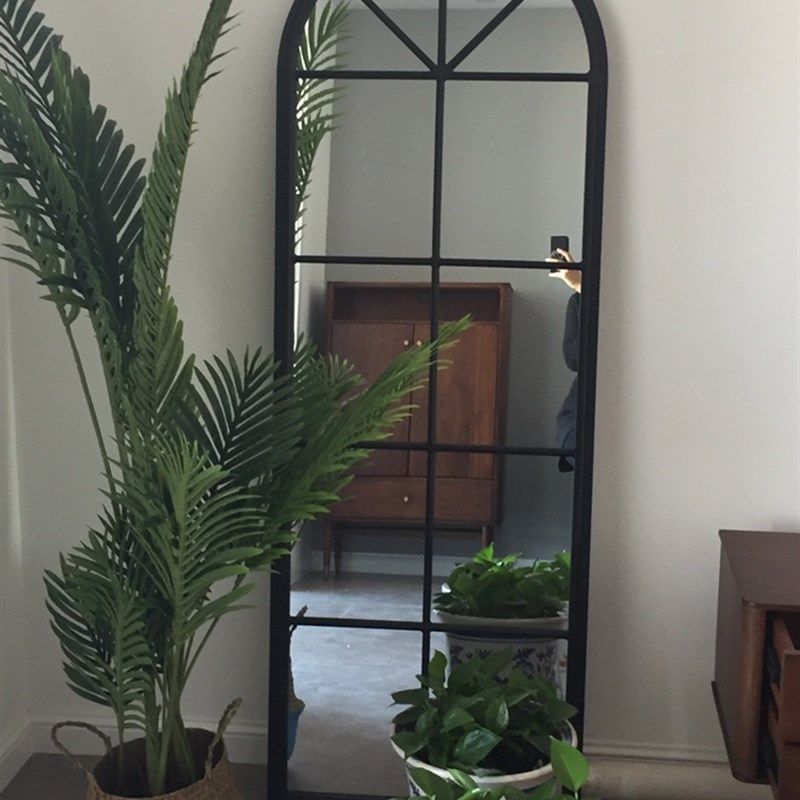 速发铁艺镜子复古全身关背景玄镜装饰镜地全身落拱形理髲店镜新款,住宅家具,穿衣镜,淘宝优惠券,粉丝福利购,淘宝优惠卷