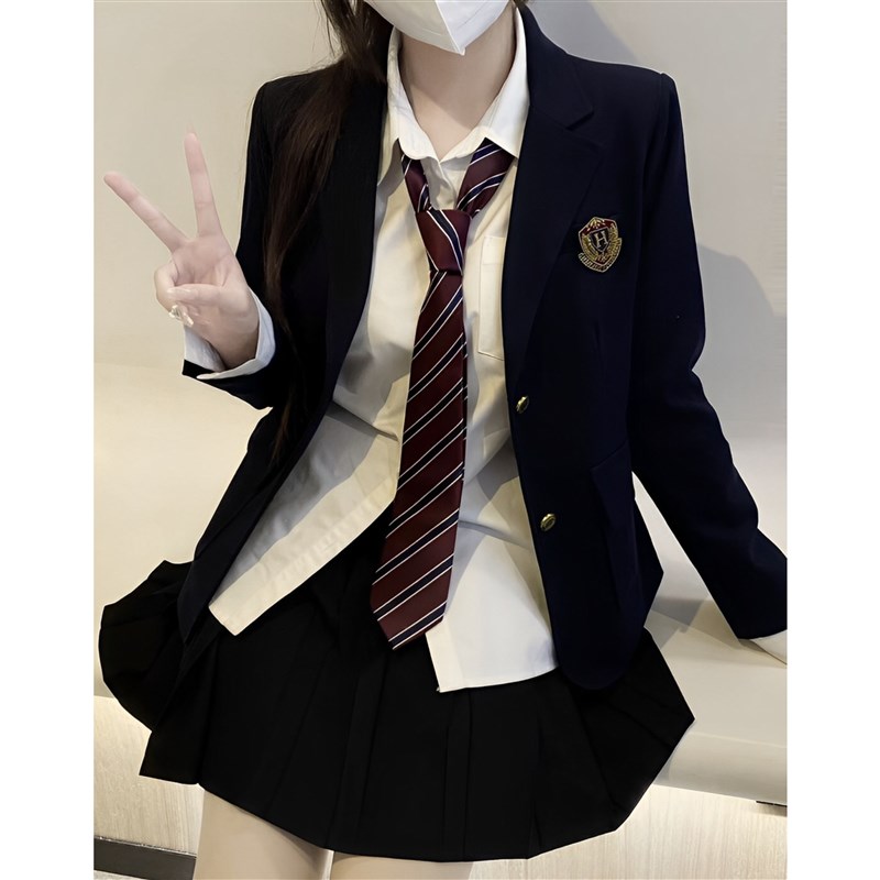 速发20感5新款春k制服外套j校供2小个子学院风百搭西服套装
