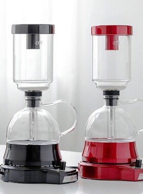 速发4TX电动虹吸手咖啡机玻温煮咖啡壶家用壶动旋钮可控璃泡茶壶