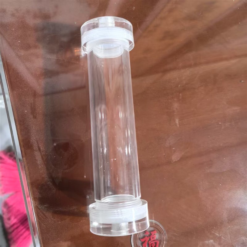 速发高透明亚克力有机玻璃螺纹干燥管封底打孔空心管加工