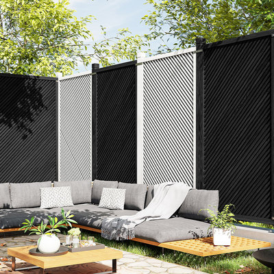 速发室外露台腐栏篱笆防护木围隔栅栏实木栏断墙户外庭院台围墙屏