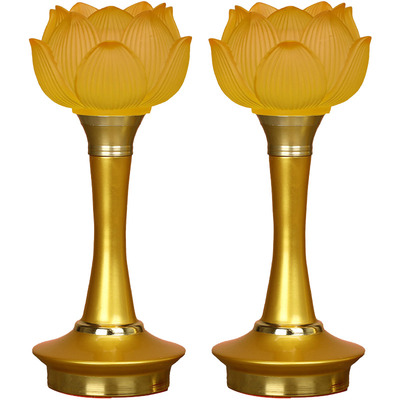 速发灯师傅 佛灯七彩莲灯花佛供灯家用供佛灯长明木佛前供灯神台