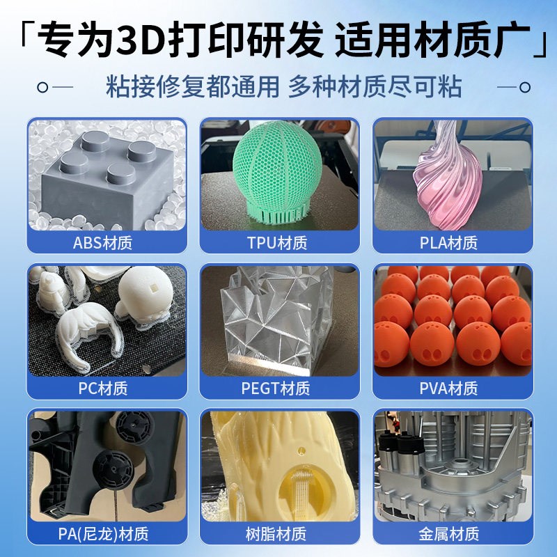 速发打印组装专用模型透明粘玩具车PLA PETG A PA PVA TPU人偶塑