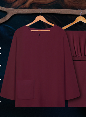 速发丝绵睡衣禅修宽松居士僧人家装出服人居套家男