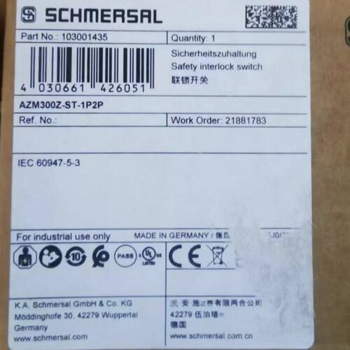 HMERSAL安全联锁开关AZM300Z-SAZM300Z-ST-1P2PAZM300Z-ST-1P2P-A