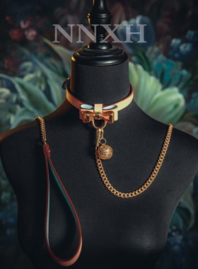 NNXH蝴蝶结项圈女定制刻字高端choker粉色金属蝴蝶结项链