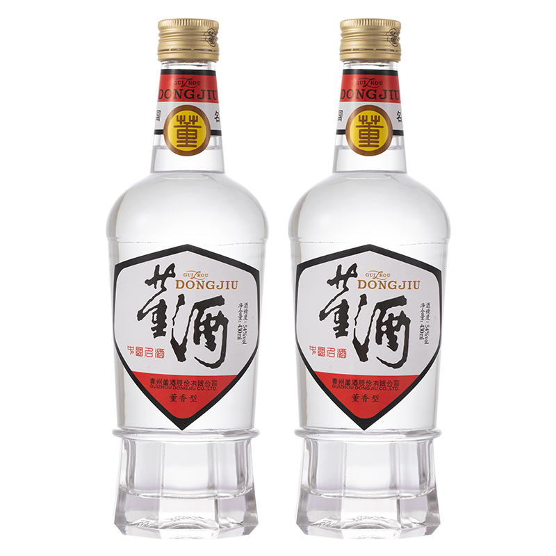 贵州董酒白标54度430ml*2瓶董香型纯粮固态白酒