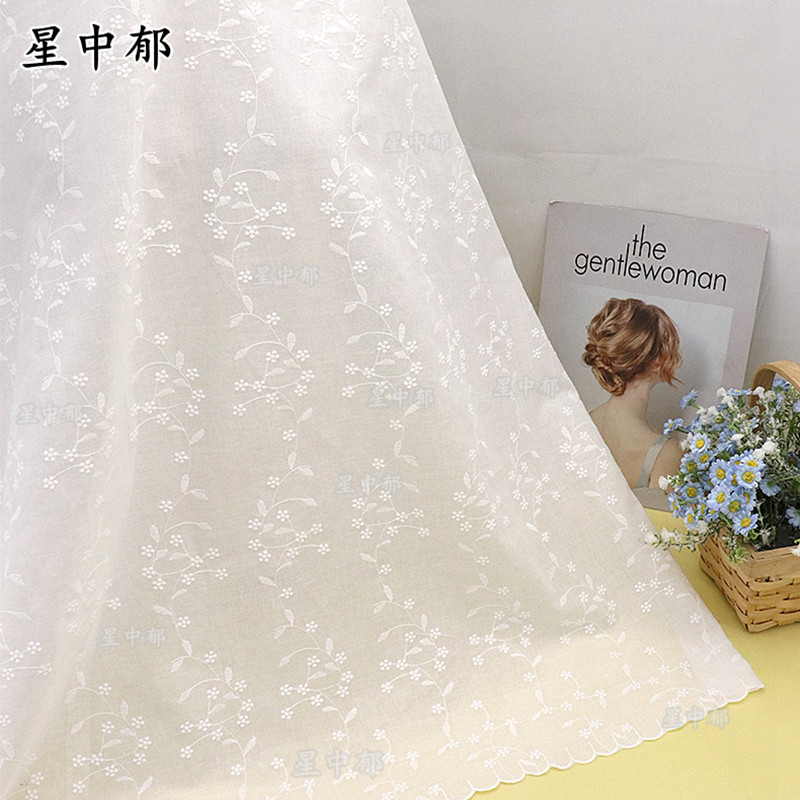 纯棉小花刺绣布女装吊带衫