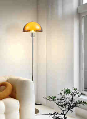 北欧中古vintage客厅设计师ins床头卧室客厅创意氛围落地灯奶油风