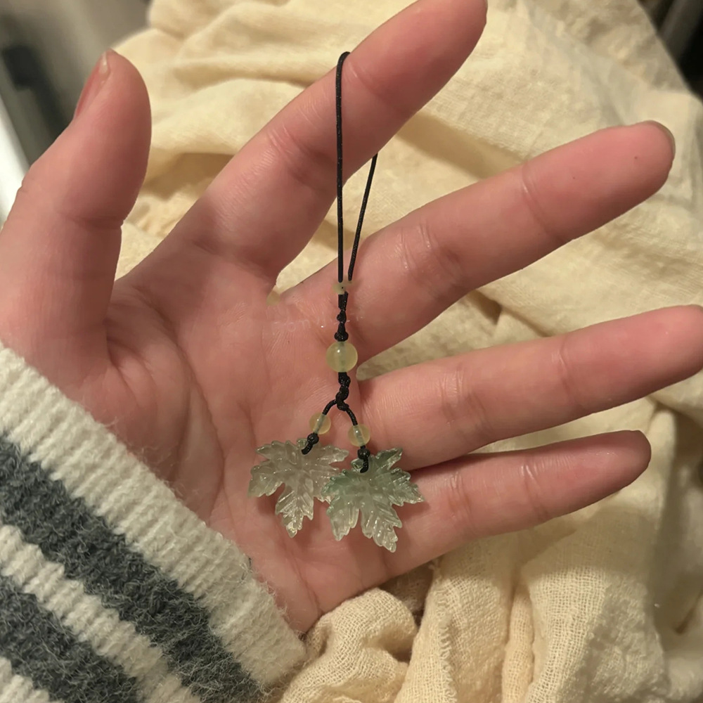 树叶手机挂件百搭简约男女手机链