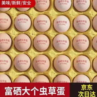 【京东上门】50枚30枚无菌富硒土鸡蛋可生食均重50g杂粮喂养100