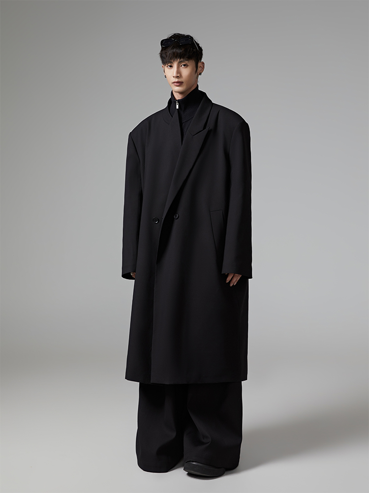 2023新款原创设计中长款加厚棉衣