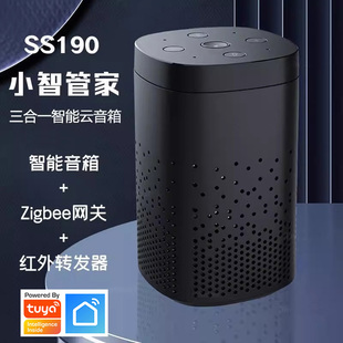 涂鸦智能小智管家音箱语音红外遥控Zigbee网关声控全屋家居SS190
