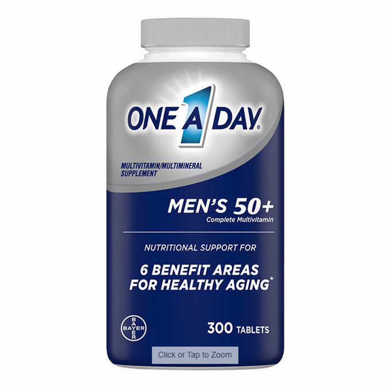 美国 拜耳One A Day银片50+中老年男性复合维生素 300粒